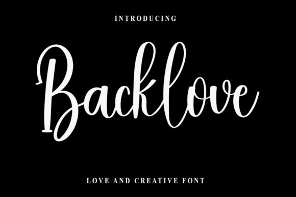 Backlove Font: A Bold Handwritten Typeface for Branding