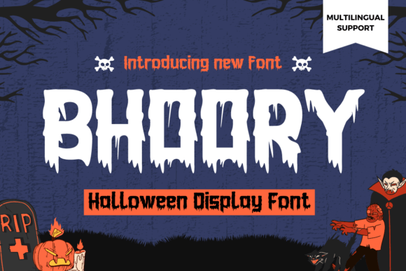Bhoory Halloween Font: A Bold Typeface for Business Branding