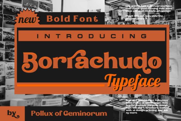 Borrachudo Font: A Bold Typeface for Editorial Design