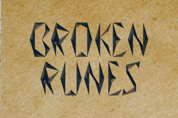 Broken Runes Font: A Bold Typeface for Digital Branding