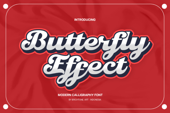 Butterfly Effect Font: A Classy Handwritten Typeface for Craft Creators