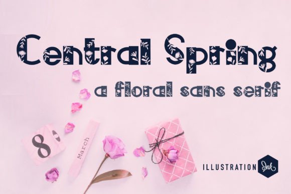 Central Spring: A Decorative Font That Elevates Branding with Flair