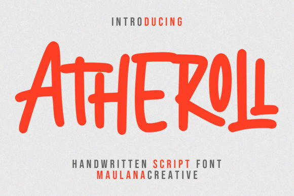 Elevate Your Editorial Design with the Atheroll Handwritten Typeface