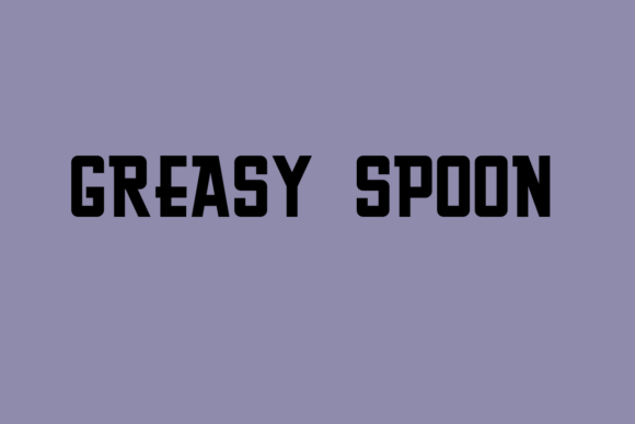Greasy Spoon: A Bold Display Typeface for Editorial Impact