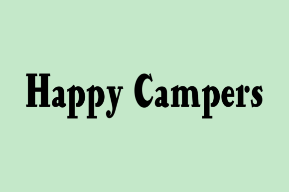 Happy Campers Font: A Bold Typeface for Your Business Branding
