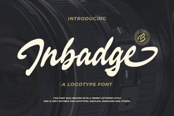 Inbadge Font – Bold Handwritten Charm for Craft Projects