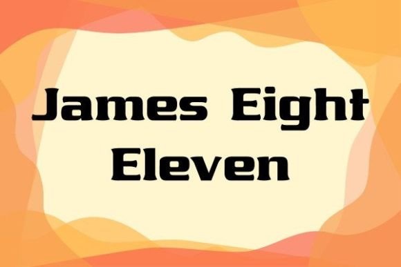 James Eight Eleven: A Bold Sans Serif for Modern Brand Identity
