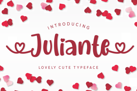 Juliante: A Bold Handwritten Font for Branding with Heart