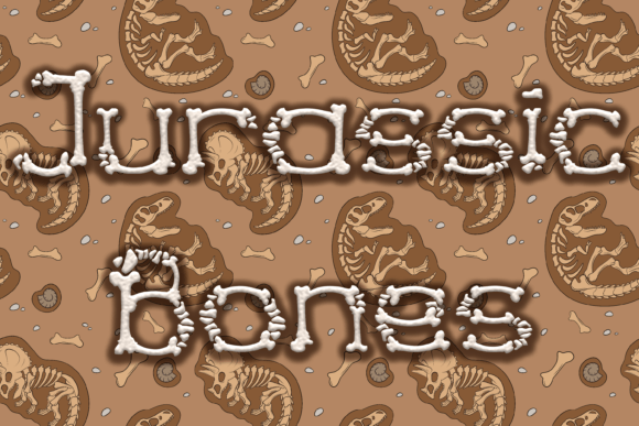 Jurassic Bones: A Bold Typeface for Dino-Themed Campaigns