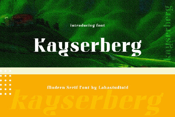 Kayserberg: A Bold Serif Typeface for Editorial Impact