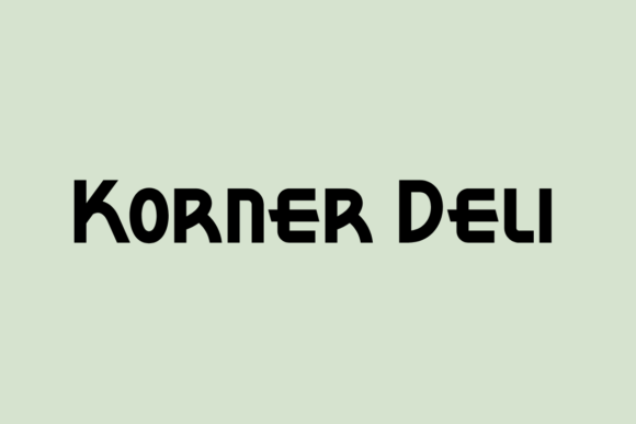 Korner Deli Font: A Bold Typeface for Crafty Creators