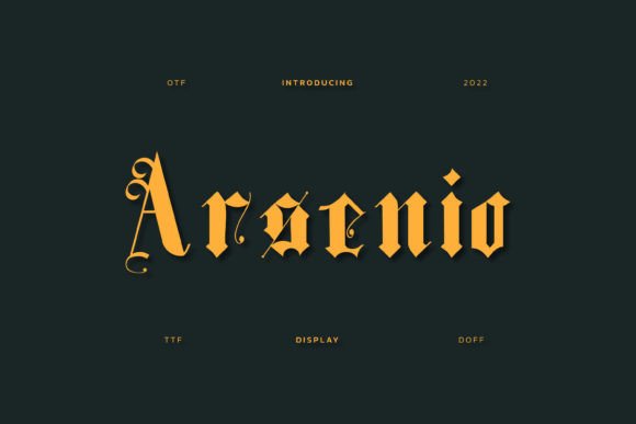 Make a Bold Statement with the Arsenio Font