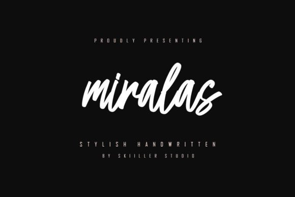 Miralas Font: A Bold Handwritten Typeface for Digital Design