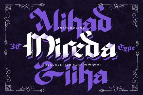 Mireda: A Bold Blackletter Typeface for Editorial Elegance