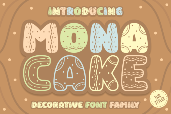 Mona Cake Font: A Sweet Addition to Your Craft Projects