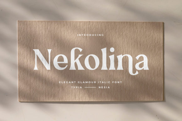 Nekolina Font: A Bold Serif for Crafting and Selling