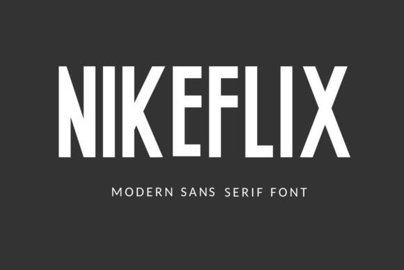 Nikeflix: The Bold Sans Serif Font for Polished Brand Identity