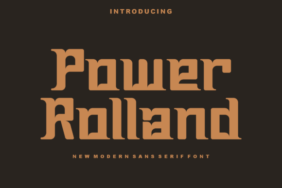 Power Rolland: A Bold Slab Serif Font for Creative Crafters