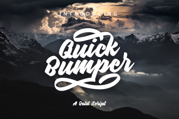 Quick Bumper: A Bold Handwritten Typeface for Modern Publishing