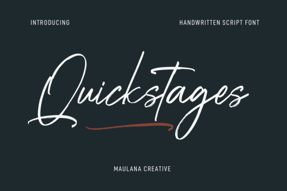 Quickstages Font Review: A Bold Brush Script for Creative Branding
