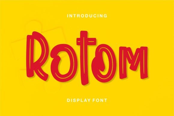 Rotom Font: A Playful Display Typeface for Editorial Design