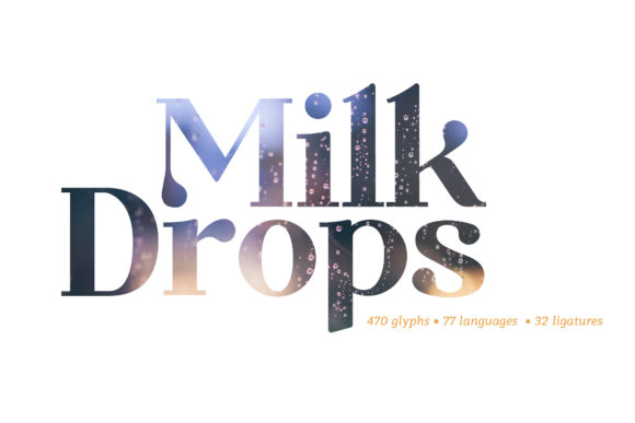 Using Milk Drops Font to Elevate Your Web Design Projects