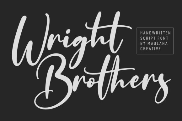 Wright Brothers Font: A Script with Bold Personality for Digital Design