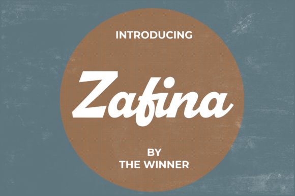 Zafina: A Script Font with Personality