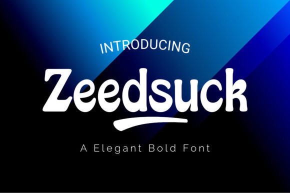 Zeedsuck: A Display Typeface for Editorial Elegance